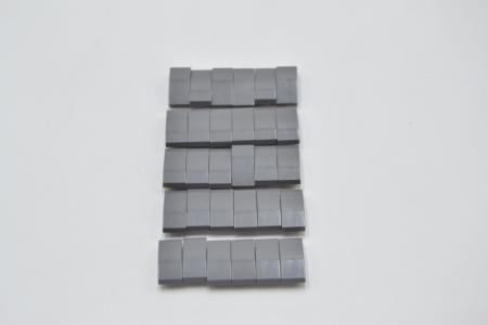 LEGO 30 x Dachstein neues dunkelgrau Dark Bluish Gray Slope Curved 2x1 11477