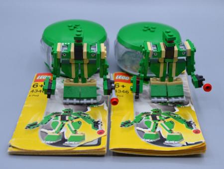 LEGO 2 x Set 4346 Make and Create Robots Robos mit Bauanleitung