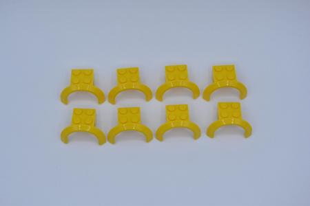 LEGO 8 x Radkasten gelb Yellow Vehicle Mudguard 4x2 1/2x1 2/3 Arch Round 50745