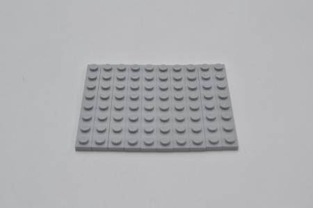 LEGO 10 x Basisplatte neuhell grau Light Bluish Gray Basic Plate 1x8 3460