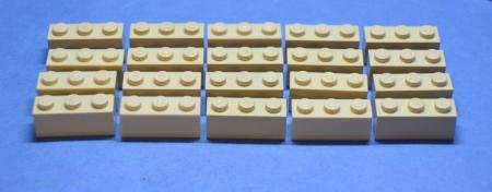 LEGO 20 x Basisstein beige Tan Brick 1x3 3622 4162465