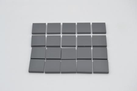 LEGO 20 x Fliese Kachel neues dunkelgrau Dark Bluish Gray Tile 2x2 3068b