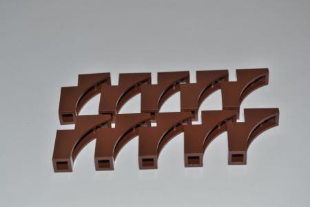 LEGO 10 x Bogenstein rotbraun Reddish Brown Brick Arch 1x3x3 13965