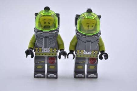 LEGO 2 x Figur Minifigur Minifigures Taucher Atlantis Diver 2 Bobby atl002a
