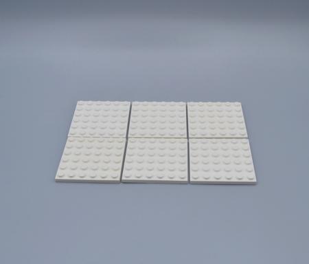 LEGO 6 x Basisplatte 6x6 weiÃŸ white basic plate 3958 4144012