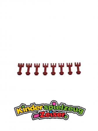 LEGO 8 x Schanier rot Red Hinge Bar with 3 Fingers and End Stud 2433