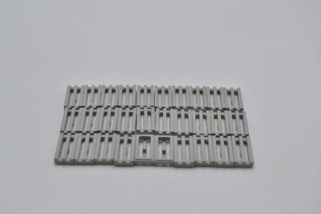 LEGO 30 x Gitterfliese althell grau Light Gray Tile 1x2 with Bottom Groove 2412b