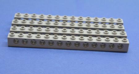 LEGO 4 x Lochstein neuhell grau Light Bluish Gray Technic Brick 1x14 Holes 32018