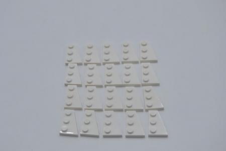 LEGO 20 x FlÃ¼gelplatten rechts weiÃŸ White Wedge Plate 3x2 Right 43722