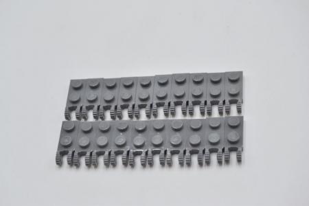 LEGO 20 x Scharnier neues dunkelgrau Dark Bluish Gray Hinge Plate 1x2 44302a