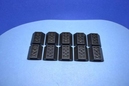 LEGO 10 x Dachstein schwarz Black Slope Inverted 45 4x4 Double 4854