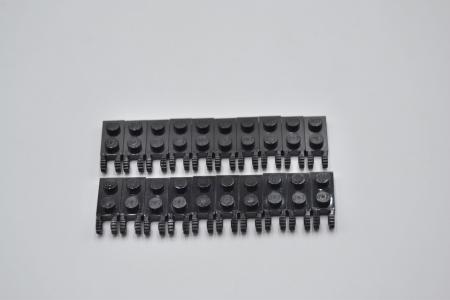 LEGO 20 x Gelenkscharnier schwarz Black Hinge Plate 1x2 Locking 2 Fingers 44302