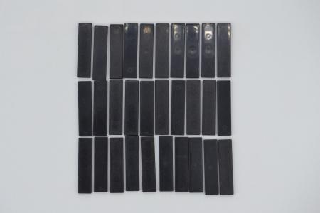 LEGO 30 x Fliese Kachel Platte schwarz Black Tile 1x4 2431 