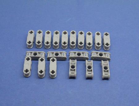 LEGO 20 x Verbinder neuhell grau Light Bluish Gray Technic Connector 32184