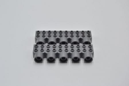 LEGO 10 x Stein neues dunkelgrau Dark Bluish Gray Technic Brick 2x2 48169