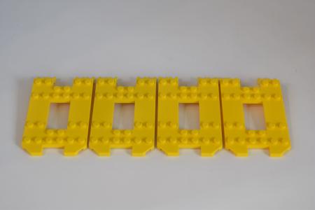 LEGO 4 x Laderampe AnhÃ¤nger gelb Yellow Trailer Base 6x12x1 1/3 30263