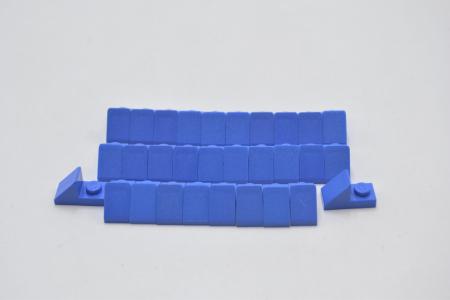 LEGO 30 x Dachstein Ausschnitt blau Blue Slope 45 2x1 with 2/3 Cutout 92946