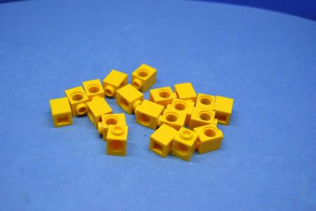 LEGO 20 x Lochstein Lochbalken gelb Yellow Technic Brick 1x1 with Hole 6541 