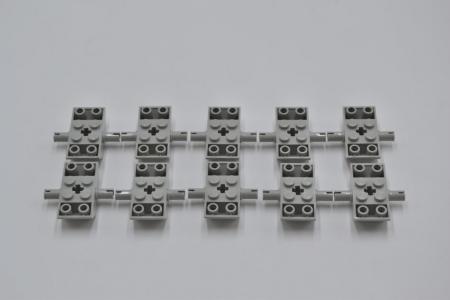 LEGO 10 x SchrÃ¤gstein Achse althell grau Light Gray Slope Inverted 45 4x2 30390