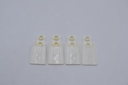 LEGO 4 x Schwimmflossen weiÃŸ White Technic Figure Accessory Scuba Flipper 32008