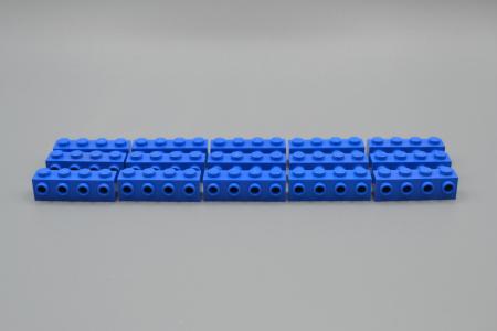 LEGO 15 x Konverterstein blau Blue Brick Modified 1x4 with 4 Studs 30414