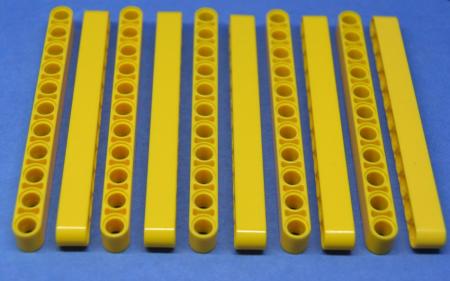 LEGO 10 x Technik Liftarm 1x11 gelb Yellow Technic Liftarm 1x11 Thick 32525