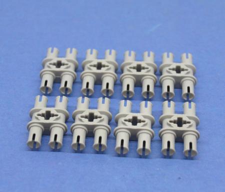 LEGO 8 x Technik Doppelverbinder Pins neuhell grau double connector 32138