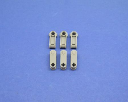 LEGO 6 x Verbinder althell grau Light Gray Technic Axle and Pin Connector 32068