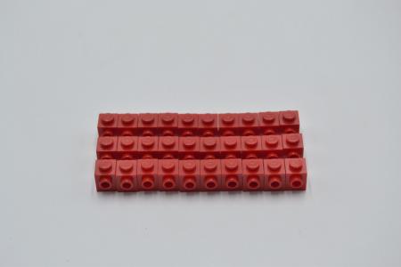 LEGO 30 x Headlight red Rot Brick Modified 1x1 Stud on 1 Side 87087 