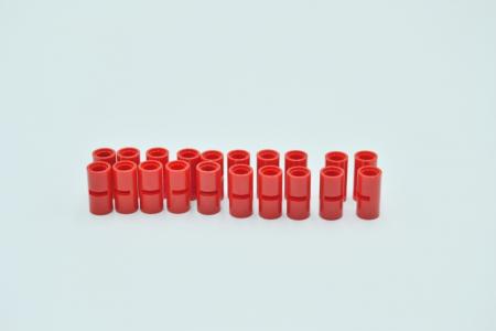 LEGO 20 x Verbinder rot Red Technic Pin Connector Round 2L with Slot 62462