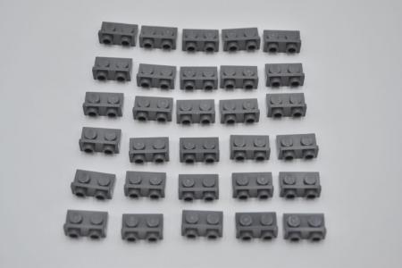 LEGO 30 x Winkel neues dunkelgrau Dark Bluish Gray Bracket 1x2 Inverted 99780