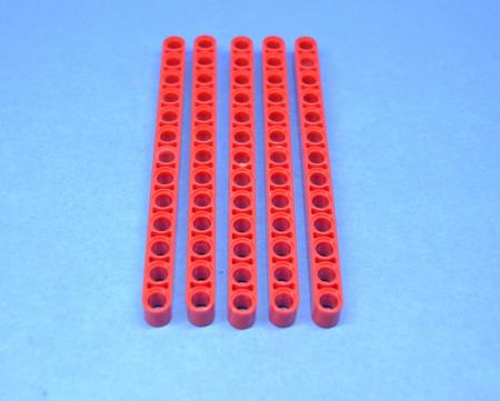 LEGO 5 x Technic Liftarm 1x13 rot Red Technic Liftarm 1x13 Thick 41239 4522938