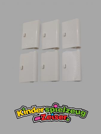 LEGO 6 x TÃ¼r TÃ¼rschanier links weiÃŸ White Door 1x3x4 Left Hinge Open 58381