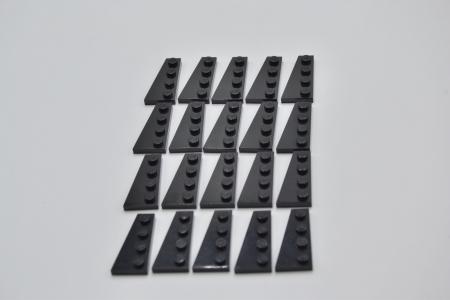 LEGO 20 x FlÃ¼gelplatte links schwarz Black Wedge Plate 4x2 Left 41770