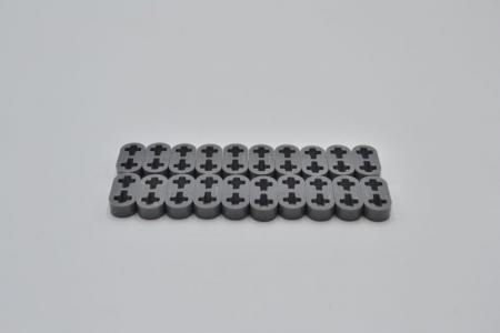 LEGO 20 x Liftarm flach neues dunkelgrau Dark Bluish Gray Technic 1x2 Thin 41677