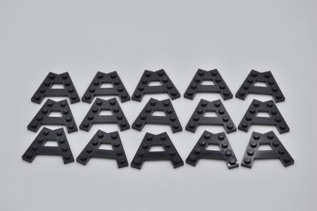 LEGO 15 x FlÃ¼gel schwarz Black Wedge Plate A-Shape 2 Rows of 4 Studs 15706 