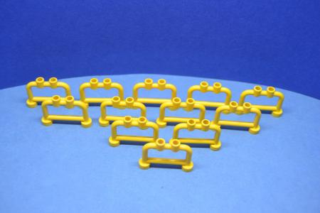 LEGO 12 x GelÃ¤nder Zaun Gelb Yellow Bar 1x4x2 with Open Studs 4083