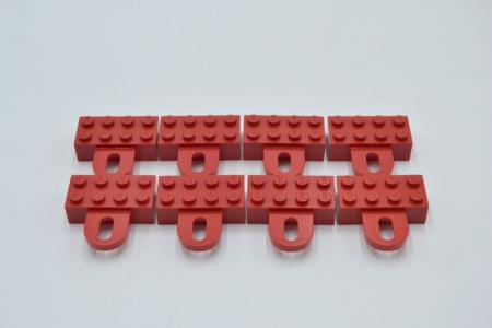 LEGO 8 x Kupplung rot Red Brick Modified 2x4 with Coupling Female 4748