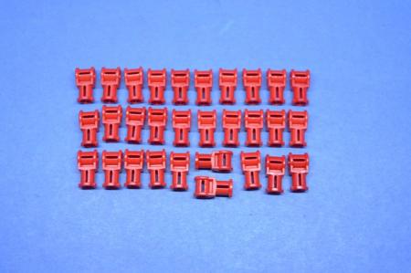 LEGO 30 x Achsverbinder rot Red Technic Axle Connector with Axle Hole 32039