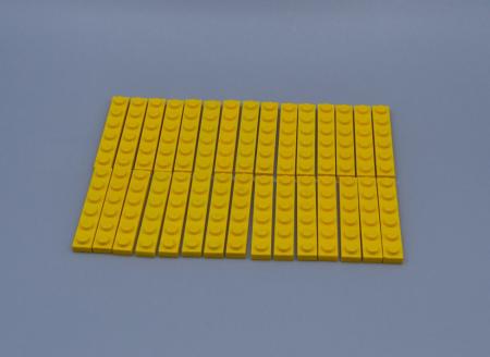 LEGO 30 x Basisplatte 1x6 gelb yellow basic plate 3666 366624