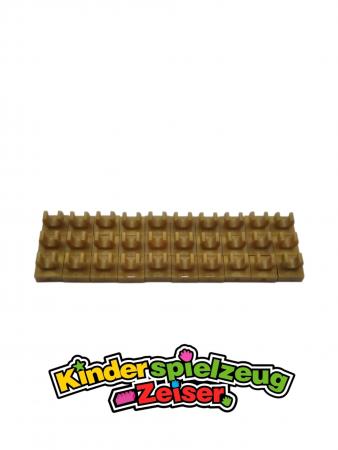 LEGO 30 x Platte Fliese mit Clip Pearl Gold Tile Modified 1x1 Open O Clip 15712