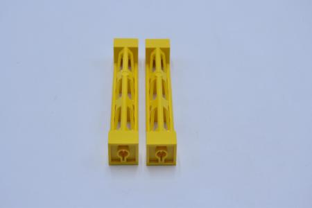 LEGO 2 x Pfeiler StÃ¼tze gelb Yellow Support 2x2x10 Girder Triangular 95347