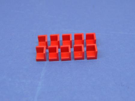 LEGO 10 x Paneele 1x1 Ecke rot red wall corner panel 6231 623121 4190219