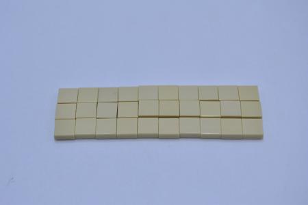 LEGO 30 x Fliese Kachel mit Rille beige Tan Tile 1x1 with Groove 3070b