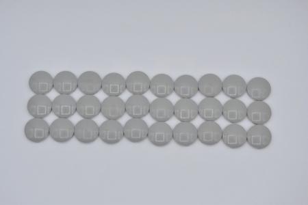 LEGO 30 x Rundplatte gleiter Fliese 2x2 althell grau oldgrey circular plate 2654
