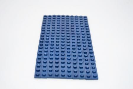 LEGO 50 x Basisplatte dunkel blau Dark Blue Basic Plate 1x4 3710 4502089