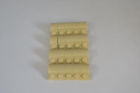 LEGO 20 x Bogensteine beige Tan Slope Curved 2x1x1 1/3 with Recessed Stud 6091