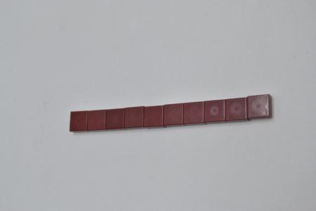 LEGO 10 x Fliese Kachel mit Rille dunkelrot Dark Red Tile 1x1 with Groove 3070b