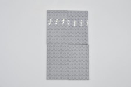 LEGO 4 x Basisplatte Grundplatte neuhell grau Light Bluish Gray Plate 6x10 3033 