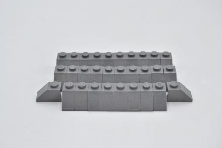 LEGO 30 x Dachstein neues dunkelgrau Dark Bluish Gray Slope 45 2x1 3040